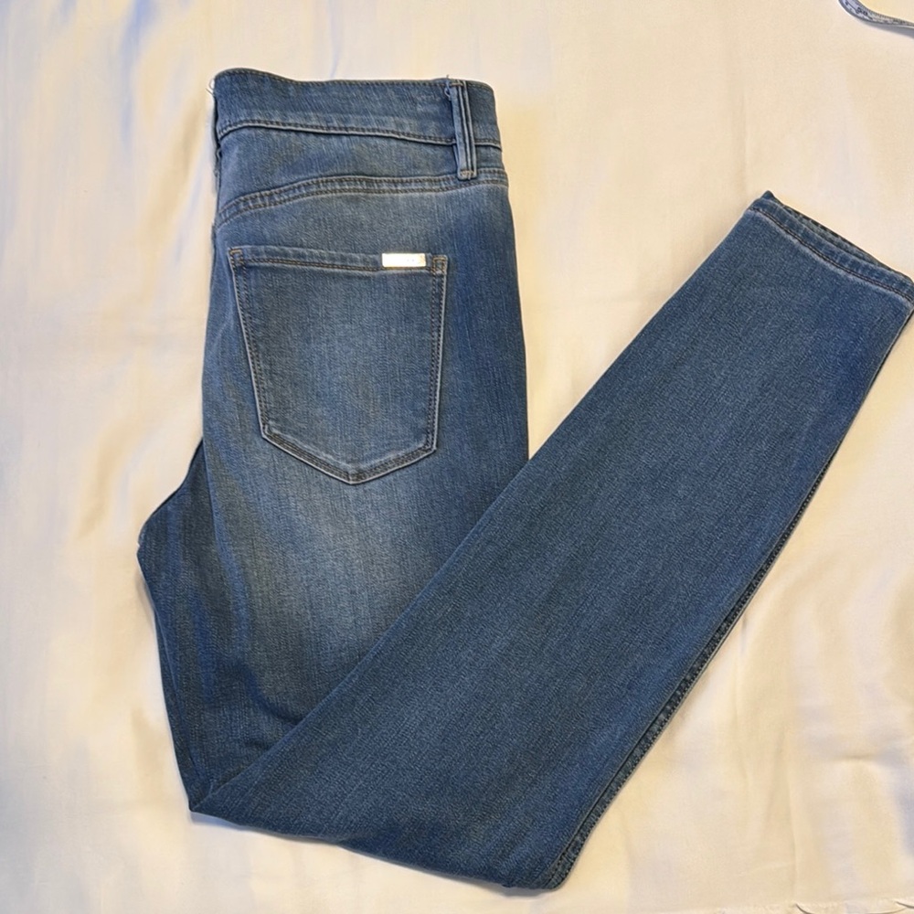 WHBM Cashmere Blue High Rise Skinny Jeans Modern Fit
